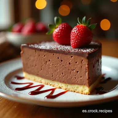 TARTA MOUSSE DE CHOCOLATE Receta F&aacute;cil de la Abuela Tarjeta de receta