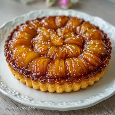 Tarta Tatin con Masa Quebrada Tarjeta de receta