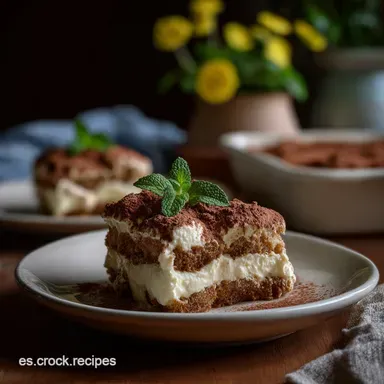 Receta de Tiramis Fcil y Rpido: Cremosa Tarjeta de receta