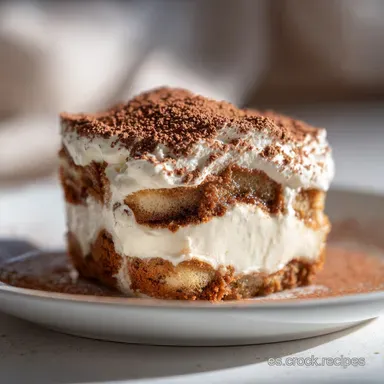 Tiramis&uacute; Receta de la Abuela: Sin Huevo, Mascarpone y Caf&eacute; Tarjeta de receta