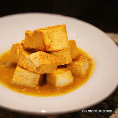 Tofu Qu&eacute; es Receta Crujiente al Ajillo Deliciosa Tarjeta de receta