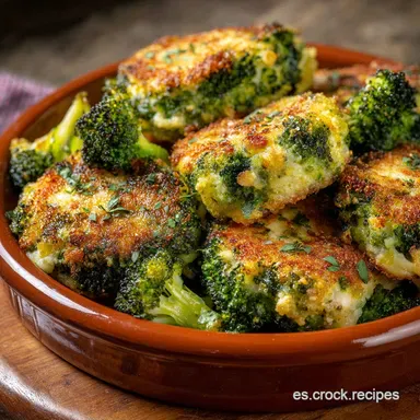 Torrejitas de br&oacute;coli Receta casera, crujiente y saludable Tarjeta de receta