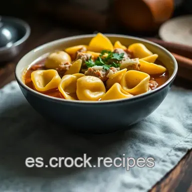 Tortellini in Brodo Receta: Un Abrazo Italiano Casero Tarjeta de receta