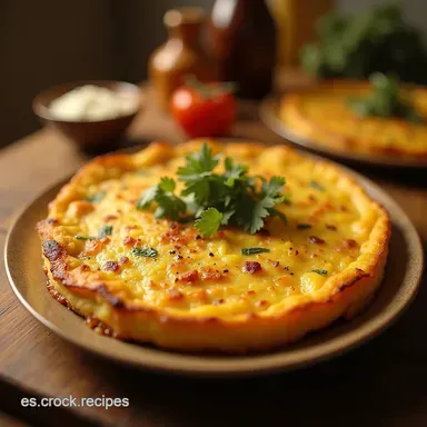 Receta Tortilla Patatas Barata y Jugosa La Tortilla de Pobres Perfecta Tarjeta de receta