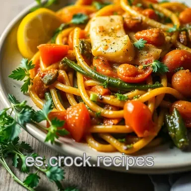 &iexcl;R&aacute;pido y Rico! Recetas de verduras faciles y al Ajillo Mediterr&aacute;neo Tarjeta de receta