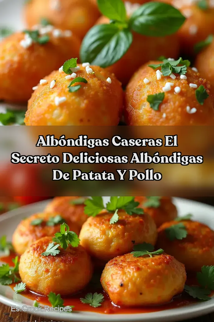 Alb&oacute;ndigas Caseras El Secreto Deliciosas Alb&oacute;ndigas de Patata y Pollo