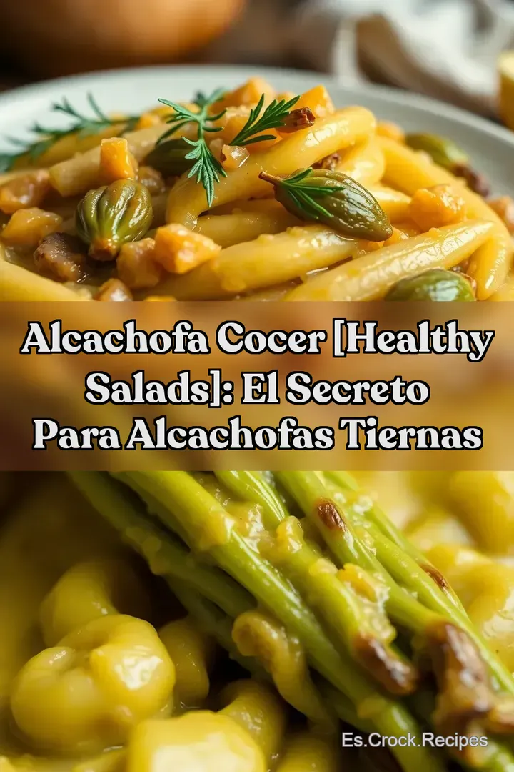 Alcachofa Cocer [Healthy Salads]: El Secreto para Alcachofas Tiernas
