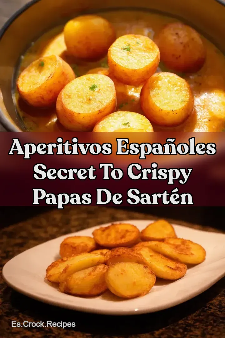 Aperitivos Espa&ntilde;oles Secret to Crispy Papas de Sart&eacute;n