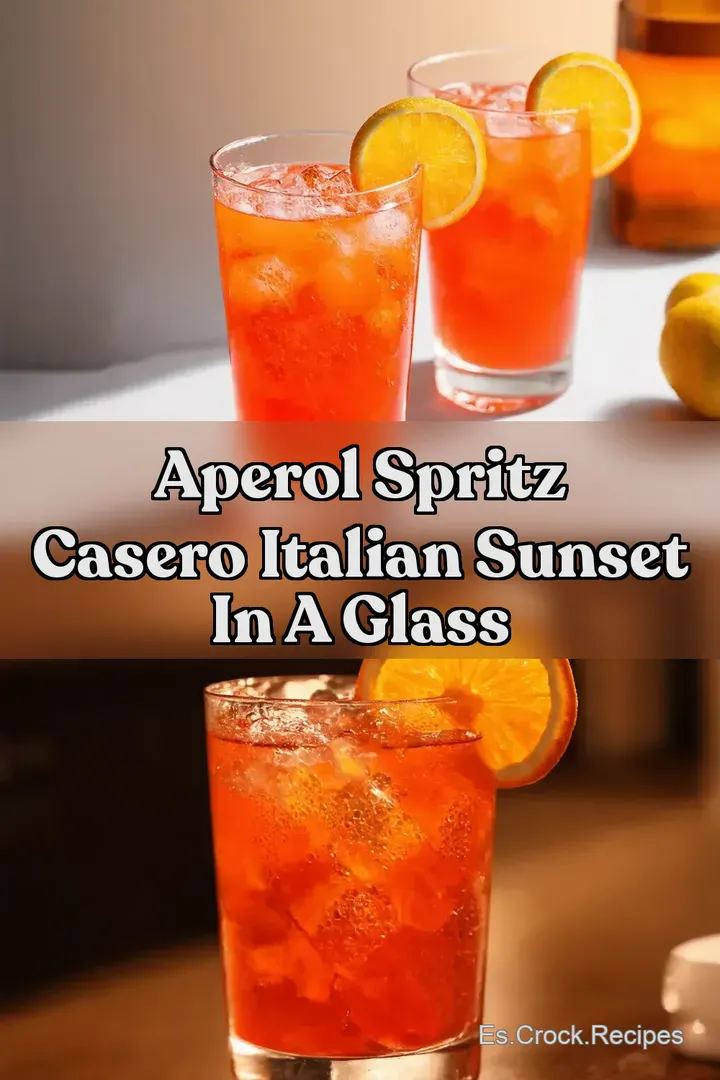 Aperol Spritz Casero Italian Sunset in a Glass