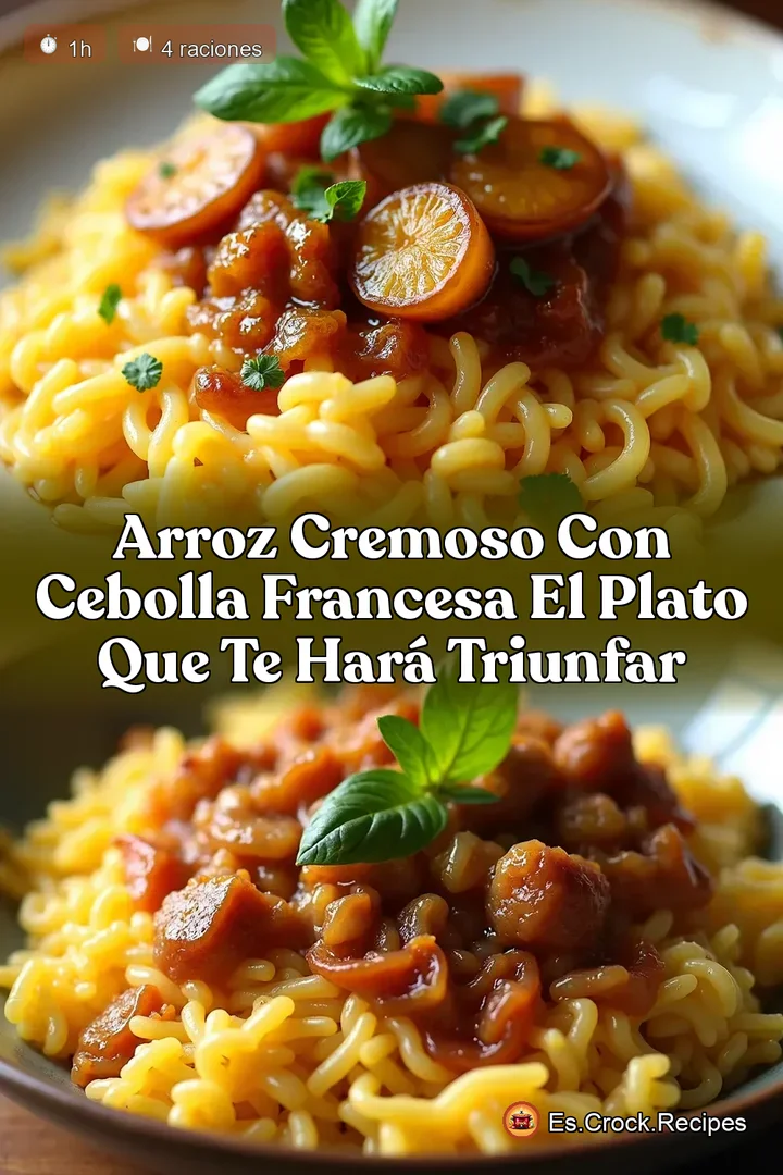 Arroz Cremoso con Cebolla Francesa El Plato que te Har&aacute; Triunfar