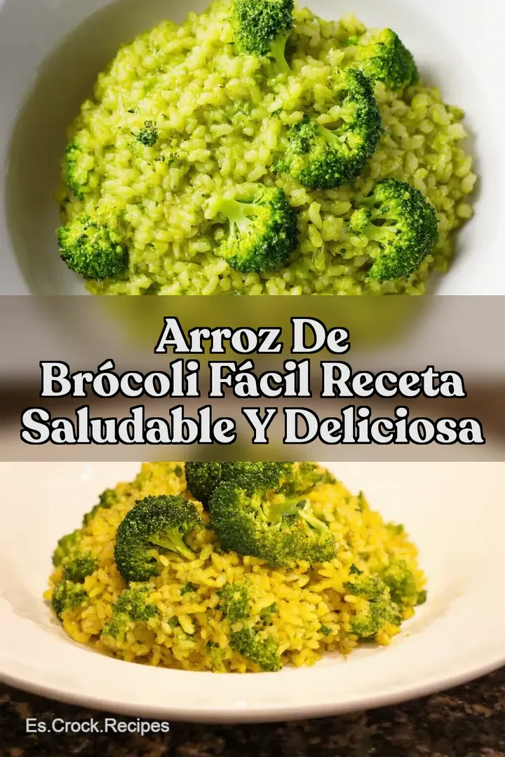 Arroz de Br&oacute;coli F&aacute;cil Receta Saludable y Deliciosa