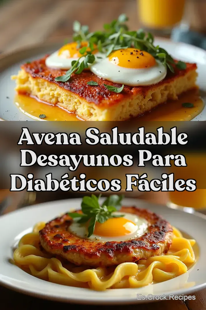 Avena Saludable Desayunos para diab&eacute;ticos f&aacute;ciles