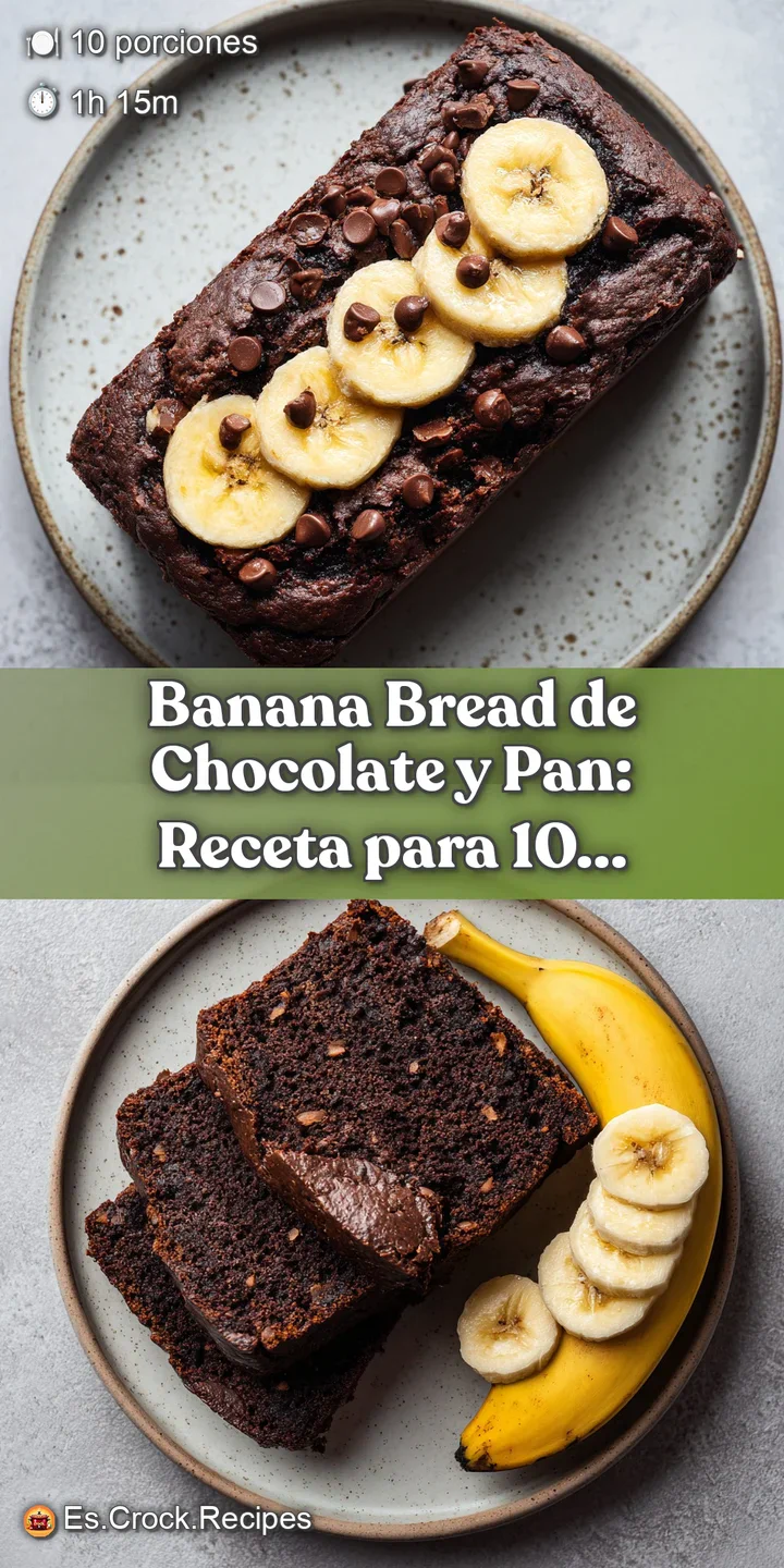 Close-up of chocolate banana bread: see the delicate crumb structure, melted chocolate bits, and golden-brown crust. Looks...