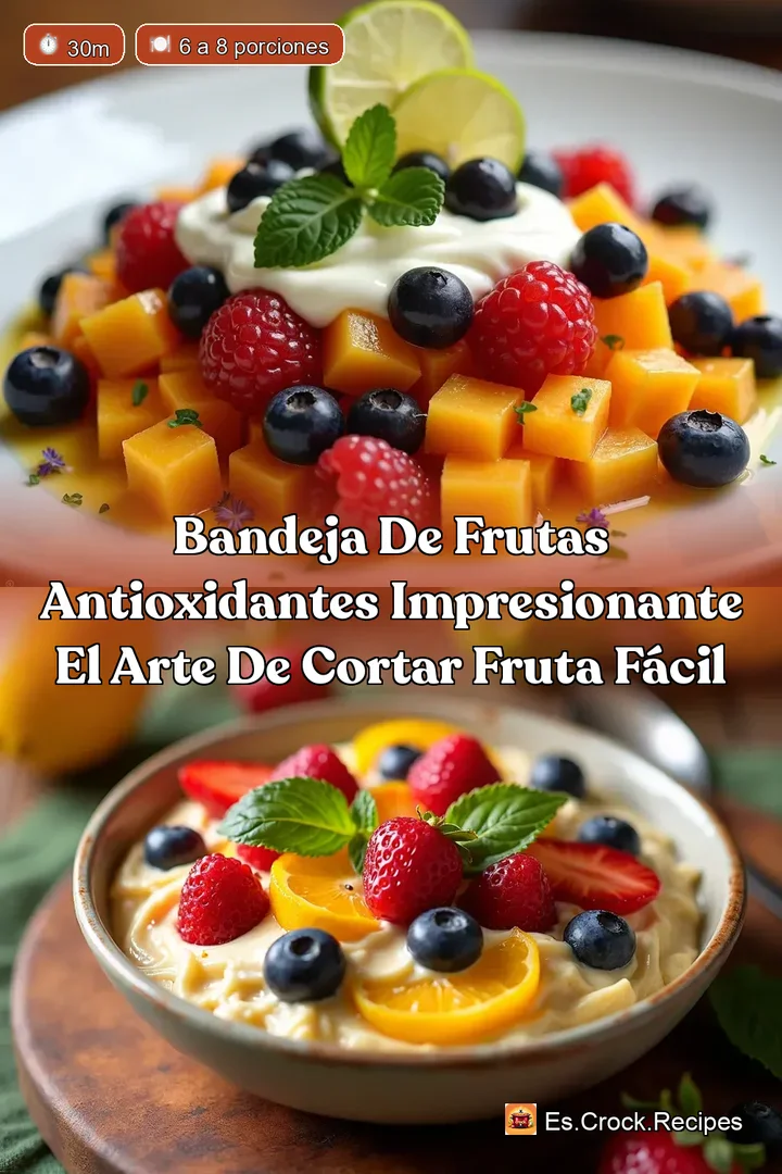 Bandeja de Frutas Antioxidantes Impresionante El Arte de Cortar Fruta F&aacute;cil