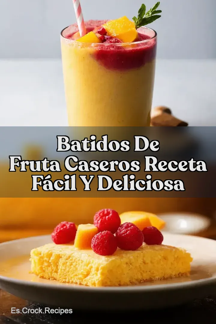 Batidos de Fruta Caseros Receta F&aacute;cil Y Deliciosa