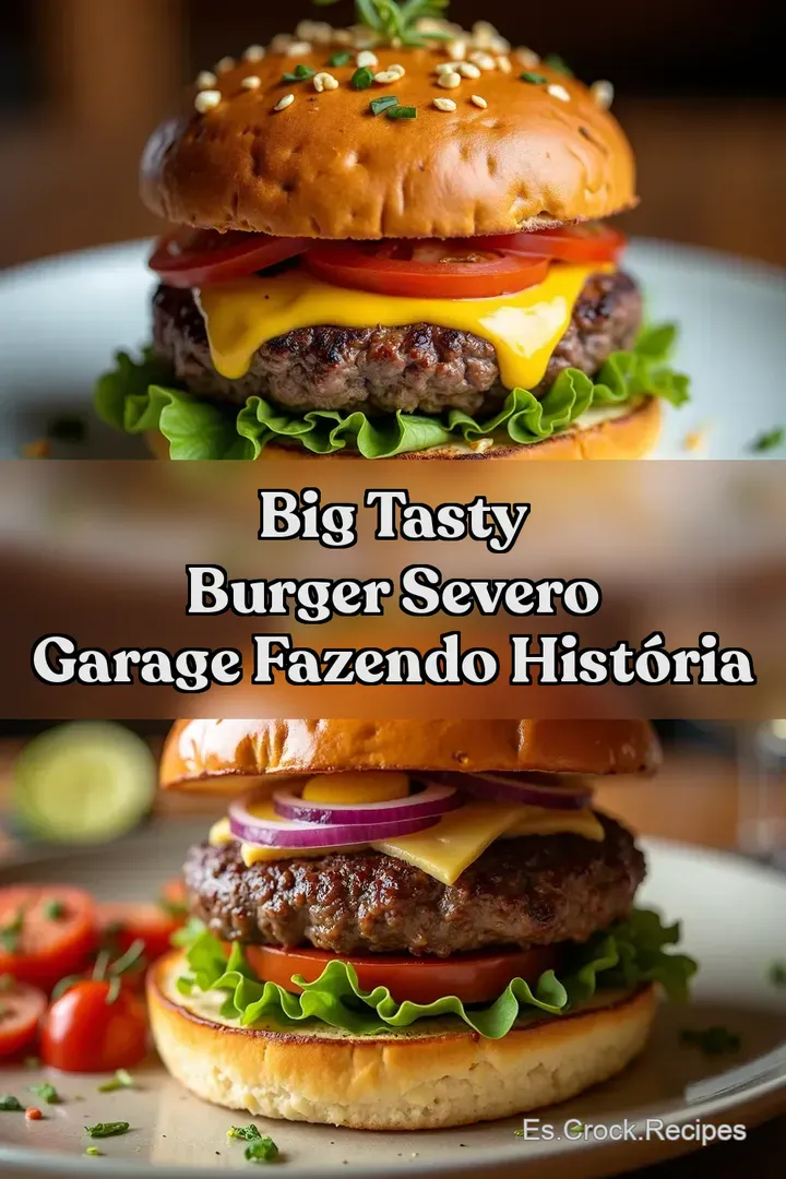 Big Tasty Burger Severo Garage Fazendo Hist&oacute;ria