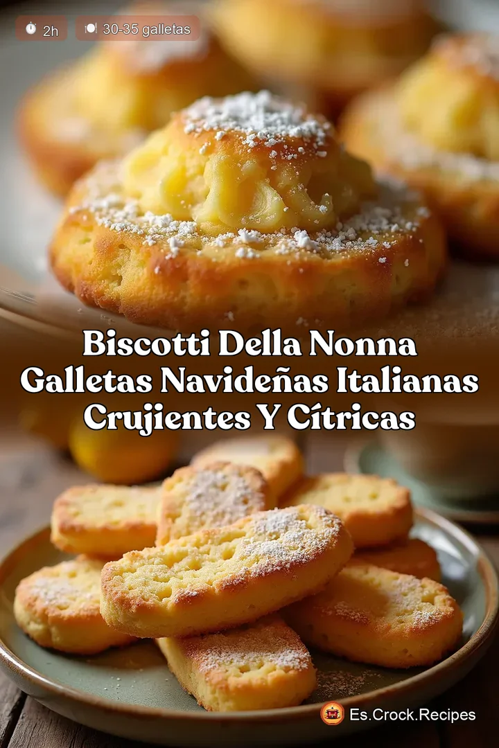 Biscotti della Nonna Galletas Navide&ntilde;as Italianas Crujientes y C&iacute;tricas