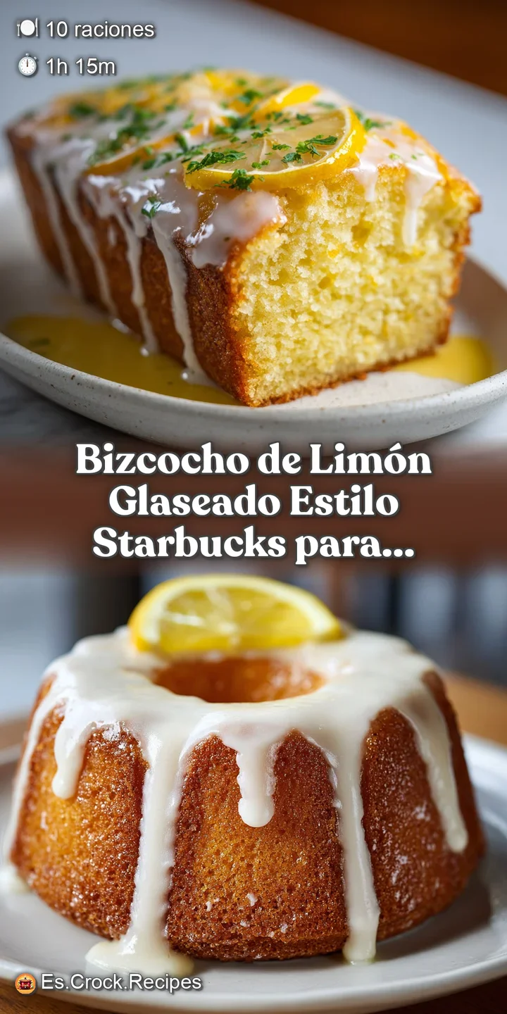 Close-up reveals the soft, porous crumb of the lemon cake, its shiny glaze reflecting light. A bright and citrusy dessert ...