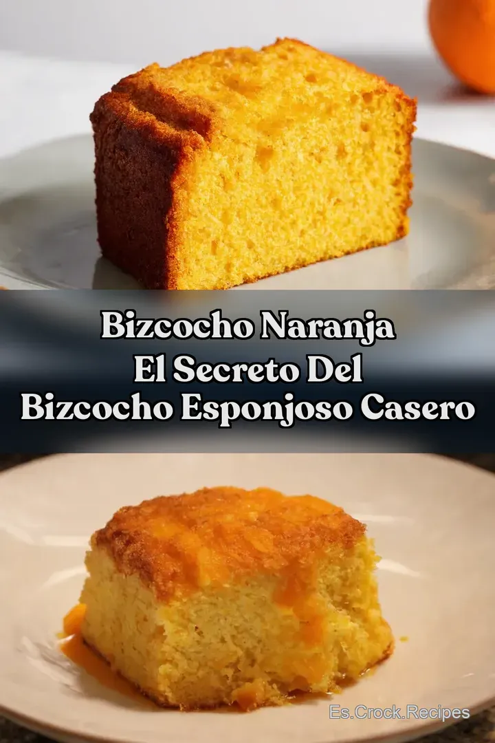 Bizcocho Naranja El Secreto del BIZCOCHO ESPONJOSO Casero