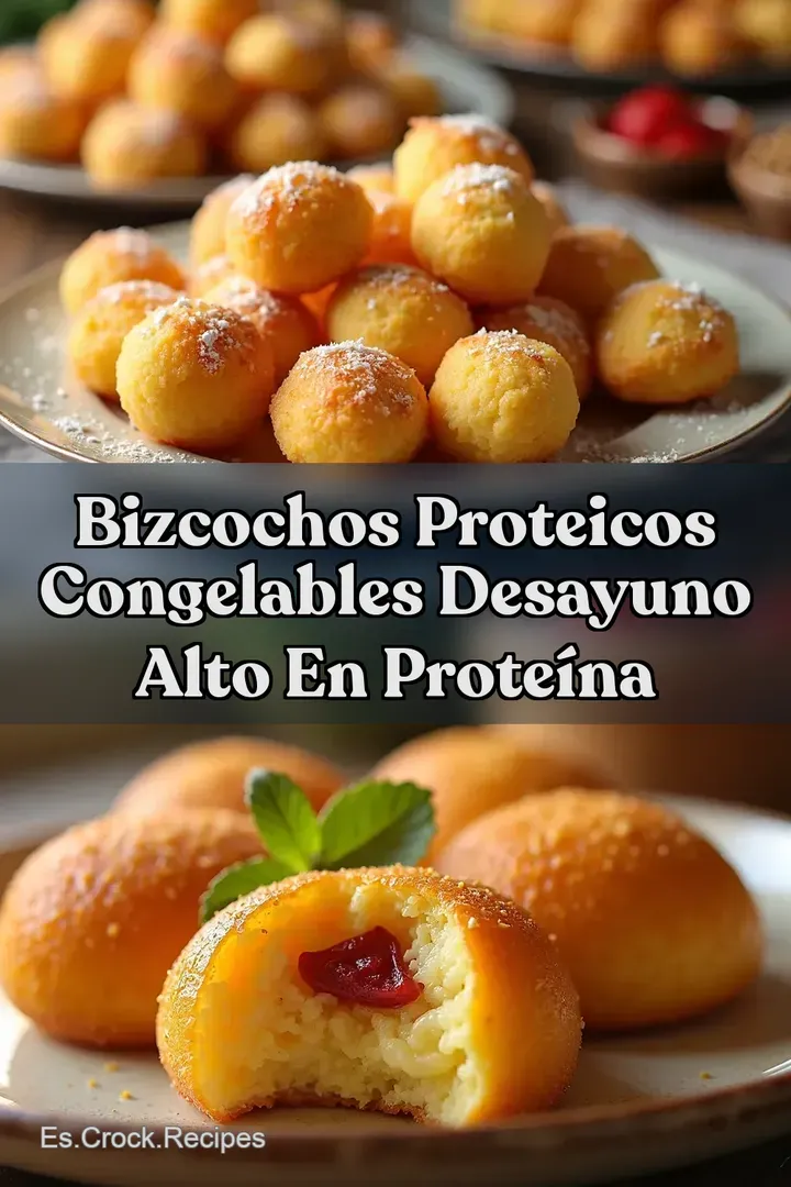 Bizcochos Proteicos Congelables Desayuno Alto en Prote&iacute;na
