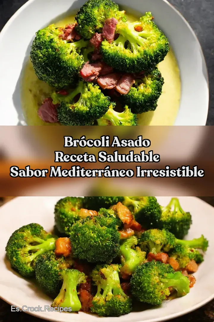 Br&oacute;coli Asado RECETA SALUDABLE Sabor Mediterr&aacute;neo Irresistible