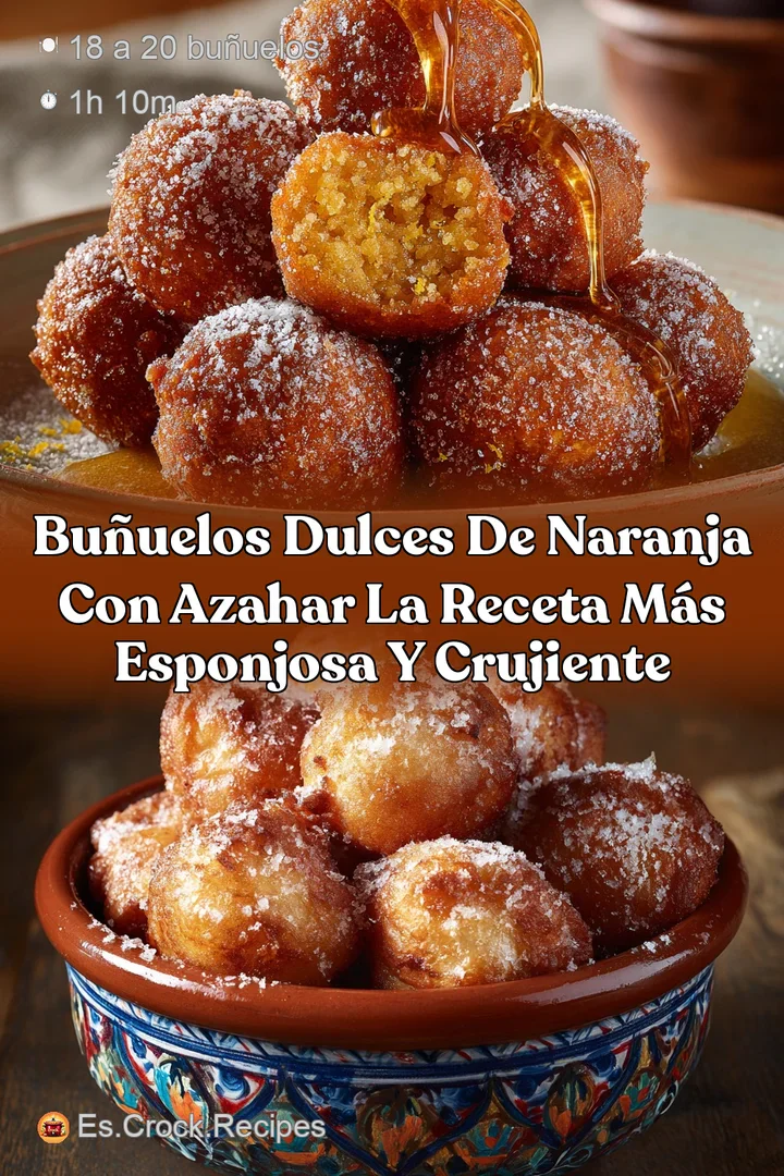 Bu&ntilde;uelos dulces de naranja con azahar La receta m&aacute;s esponjosa y crujiente