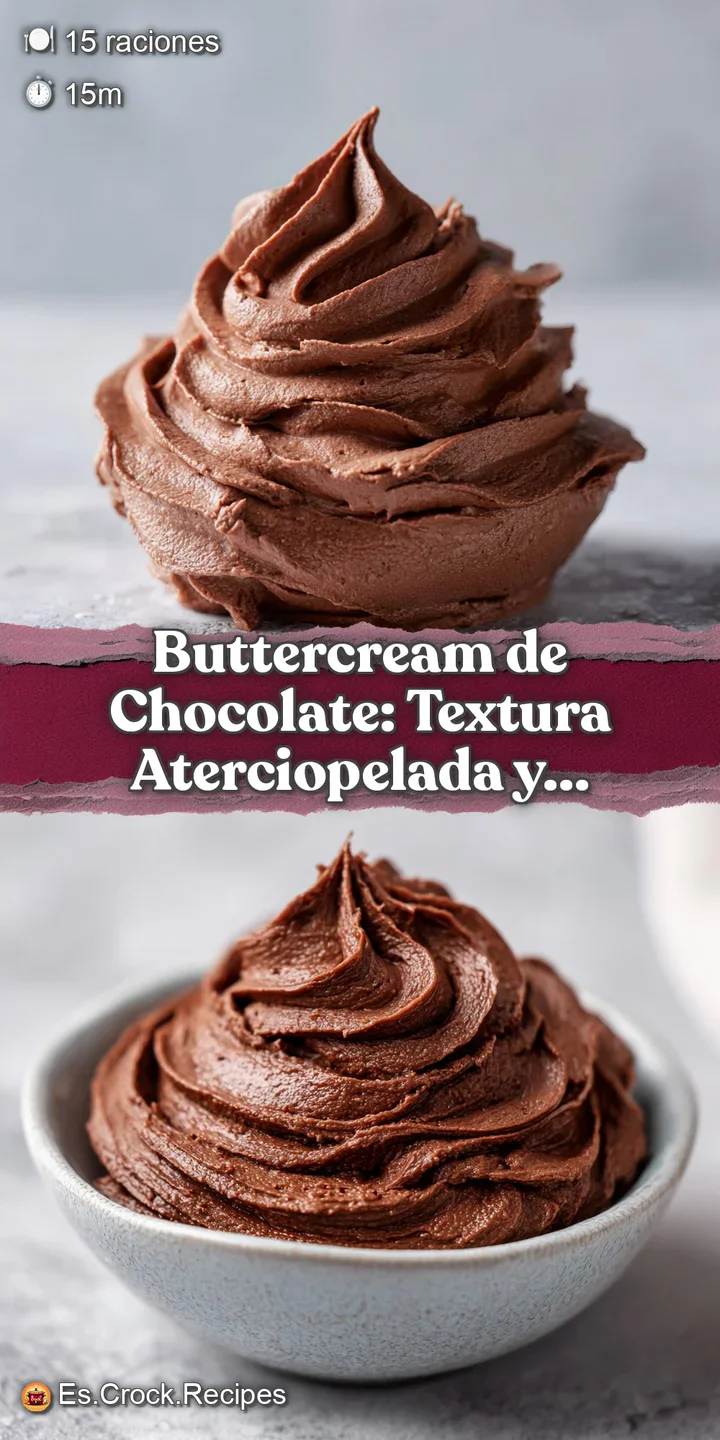 Close-up of silky, luscious chocolate buttercream. Soft peaks and a glossy sheen make it look utterly irresistible.