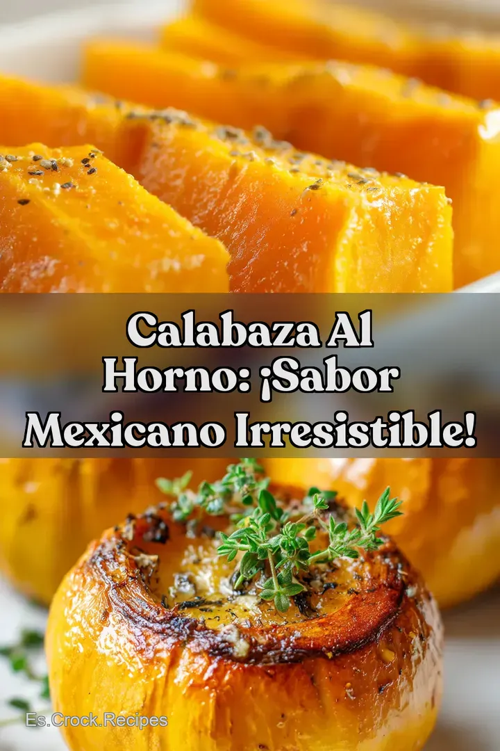 Calabaza al Horno: &iexcl;Sabor Mexicano Irresistible!