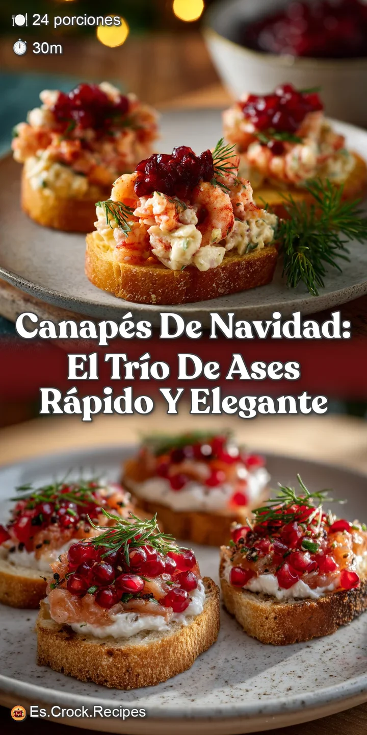 Canap&eacute;s de Navidad: El Tr&iacute;o de Ases R&aacute;pido y Elegante