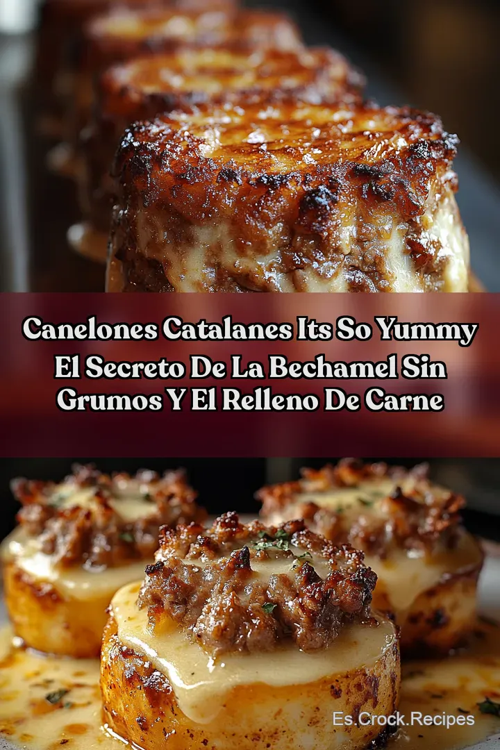 Canelones Catalanes Its so yummy El Secreto de la Bechamel Sin Grumos y el Relleno de Carne