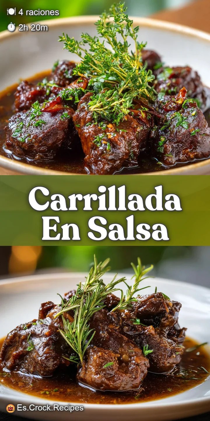 Close-up on succulent pieces of meat simmered in a glistening, mahogany-colored sauce. Hints of herbs add freshness. Looks...