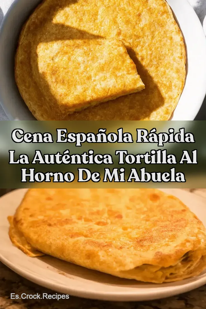 CENA ESPA&Ntilde;OLA R&Aacute;PIDA La Aut&eacute;ntica Tortilla al Horno de Mi Abuela