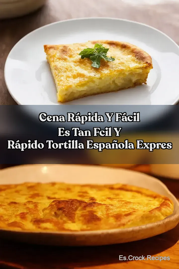 Cena R&aacute;pida y F&aacute;cil Es tan fcil y r&aacute;pido Tortilla Espa&ntilde;ola Expres