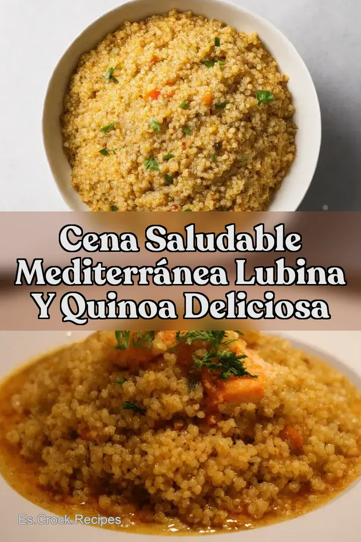Cena Saludable Mediterr&aacute;nea Lubina y Quinoa Deliciosa