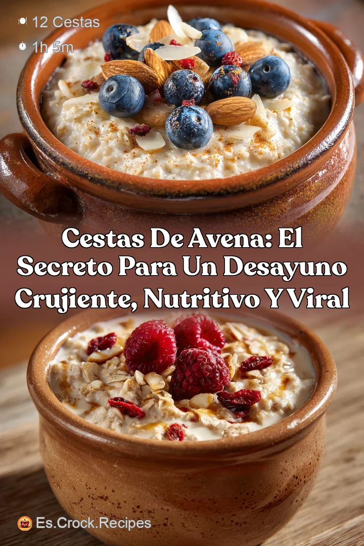 Cestas de avena: El secreto para un desayuno crujiente nutritivo y viral