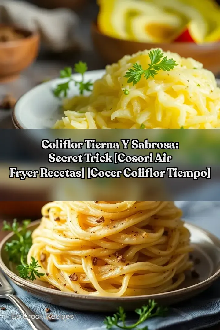 Coliflor tierna y sabrosa: Secret Trick [Cosori Air Fryer Recetas] [cocer coliflor tiempo]