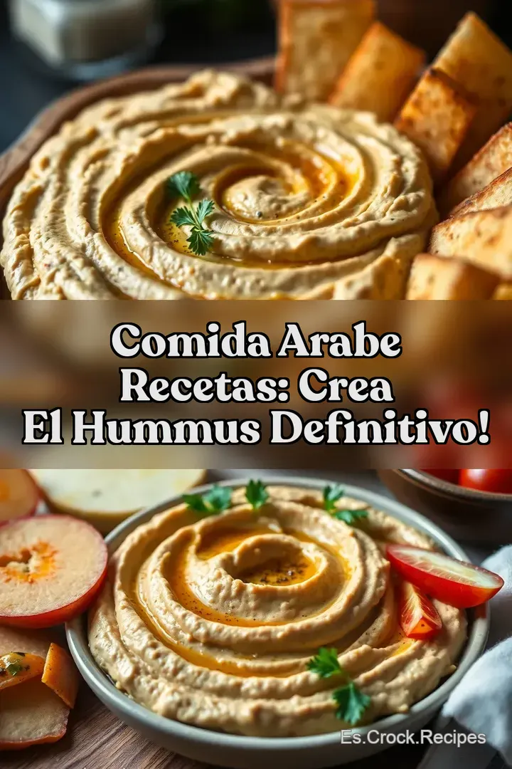 Comida Arabe Recetas: Crea el Hummus Definitivo!