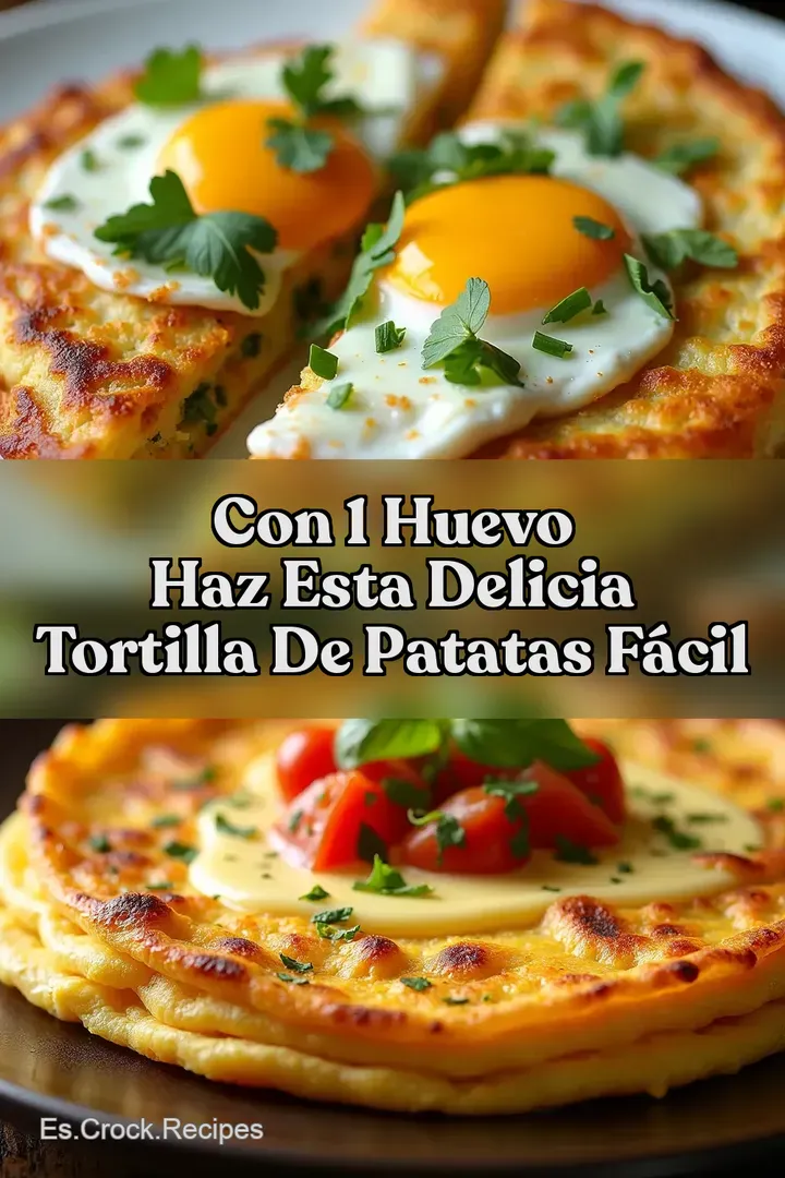 Con 1 HUEVO HAZ ESTA Delicia Tortilla de Patatas F&aacute;cil