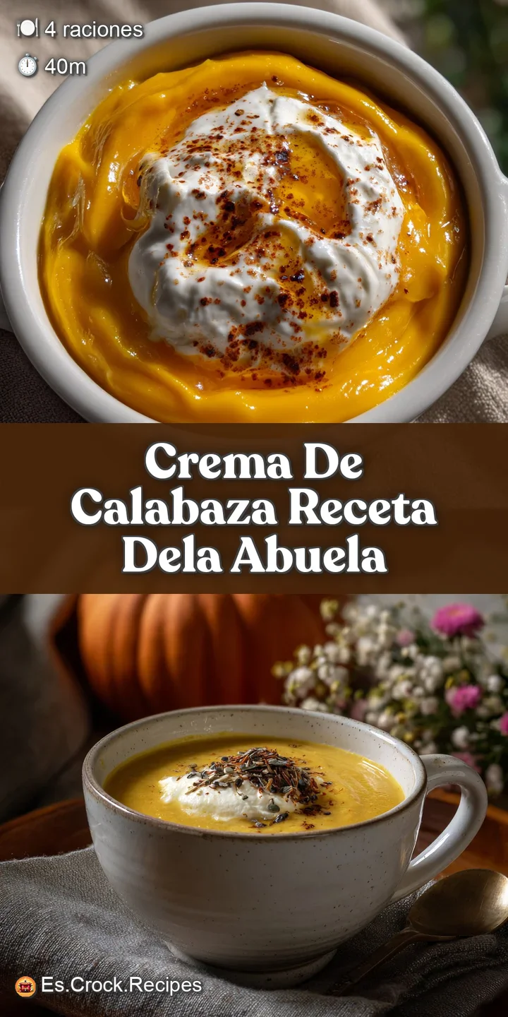 Close-up of creamy pumpkin soup, flecked with spices. A glistening surface hints at velvety texture and warmth within.