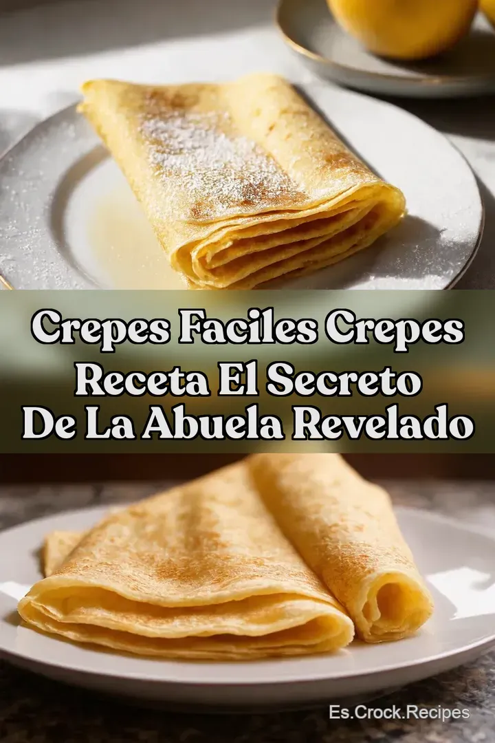 Crepes Faciles crepes receta El Secreto de la Abuela Revelado