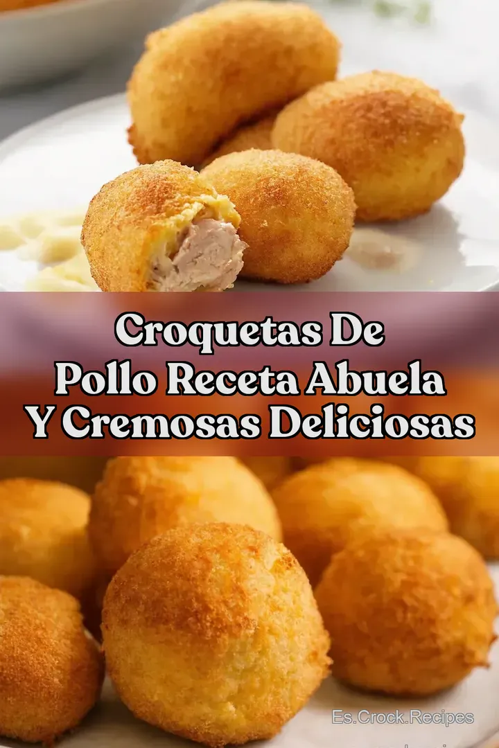 Croquetas de Pollo Receta Abuela y Cremosas Deliciosas