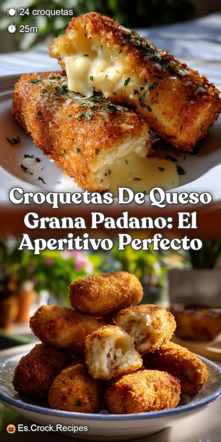 Croquetas de queso Grana Padano: El Aperitivo Perfecto