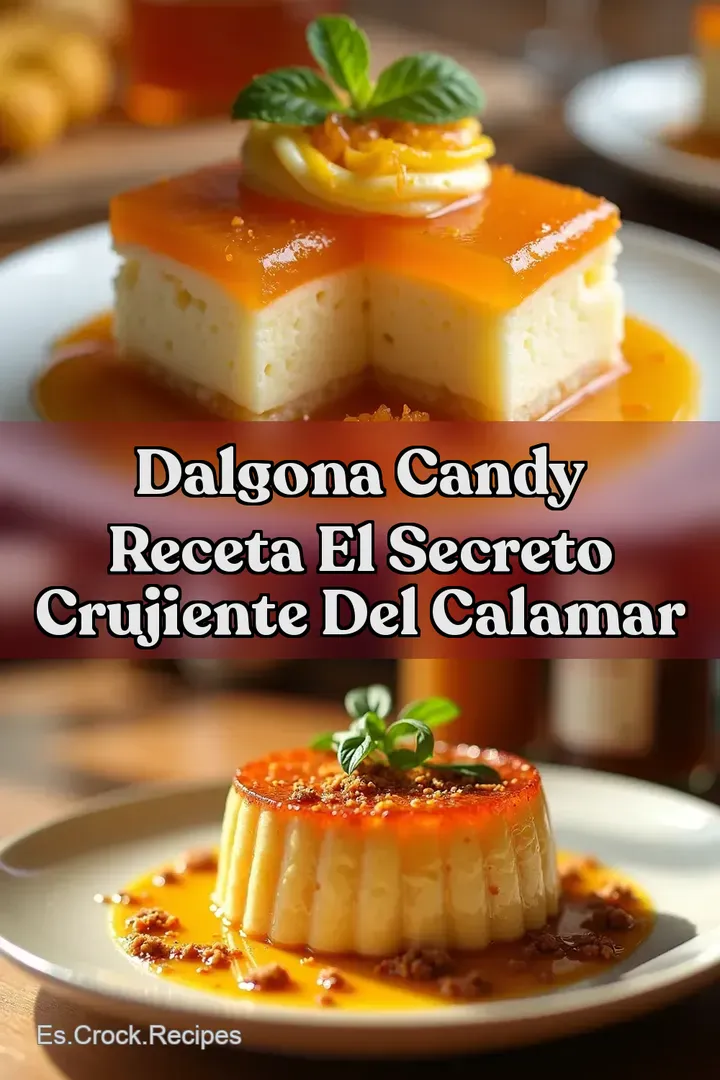 Dalgona Candy Receta El Secreto Crujiente del Calamar