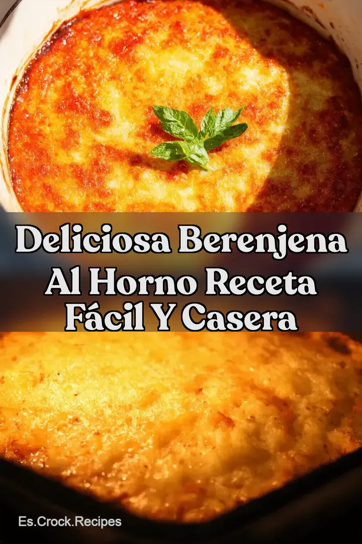 Deliciosa Berenjena al Horno Receta F&aacute;cil y Casera