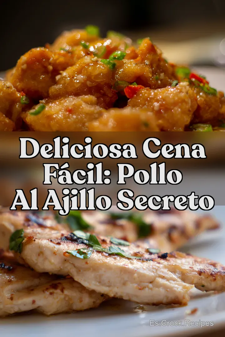 Deliciosa Cena F&aacute;cil: Pollo al Ajillo Secreto