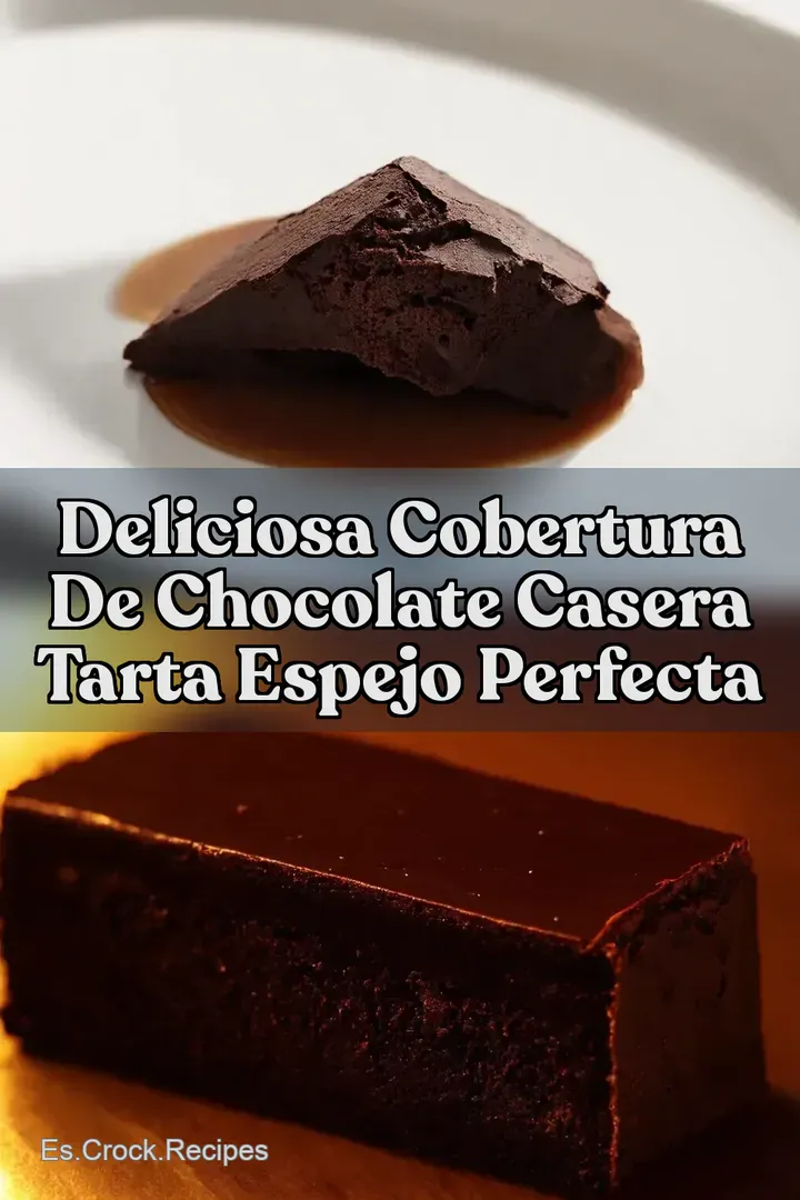 Deliciosa Cobertura de Chocolate Casera Tarta Espejo Perfecta