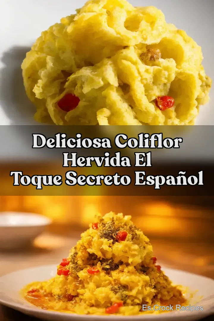 Deliciosa Coliflor Hervida El Toque Secreto Espa&ntilde;ol