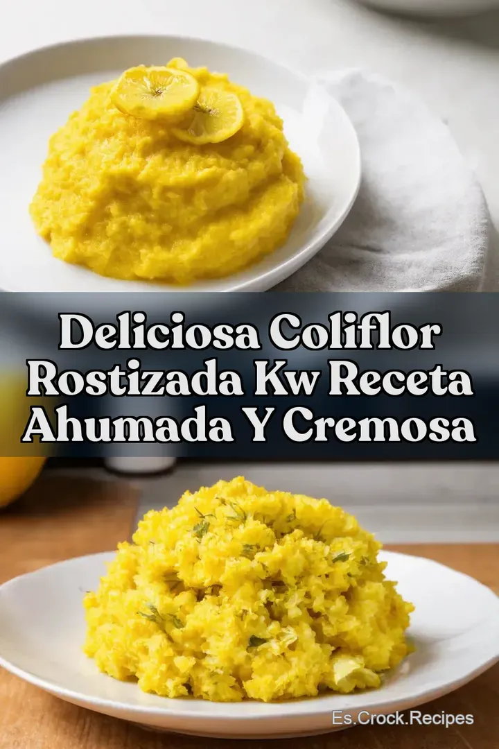 Deliciosa Coliflor Rostizada kw Receta Ahumada y Cremosa