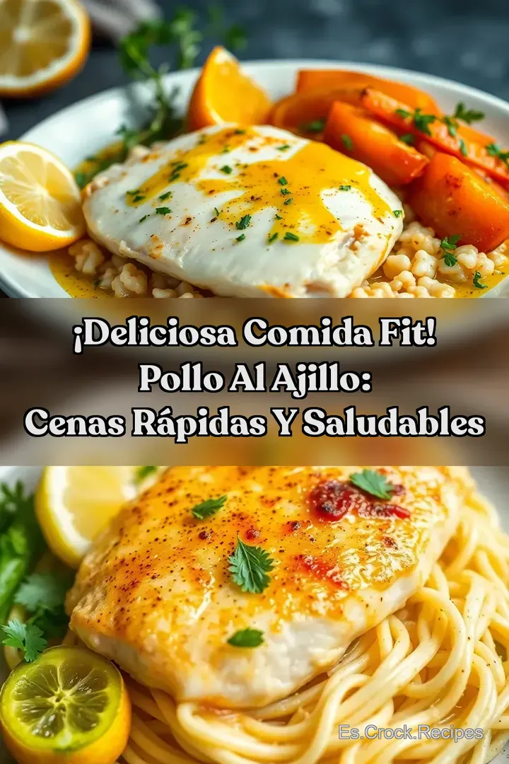 &iexcl;Deliciosa Comida Fit! Pollo al Ajillo: Cenas R&aacute;pidas y Saludables