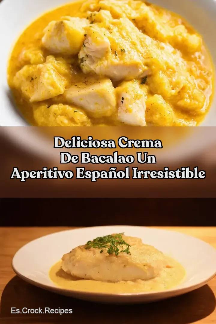 Deliciosa Crema de Bacalao Un Aperitivo Espa&ntilde;ol Irresistible